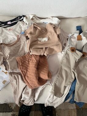 Neutral Baby Mix - Beige, Tan & Cream Clothing Bundle